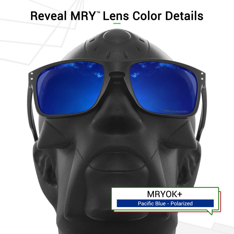 Mryok+ Polarized Replacement Lenses for Oakley Double Edge OO9380 66mm - Pacific Blue - Image 3